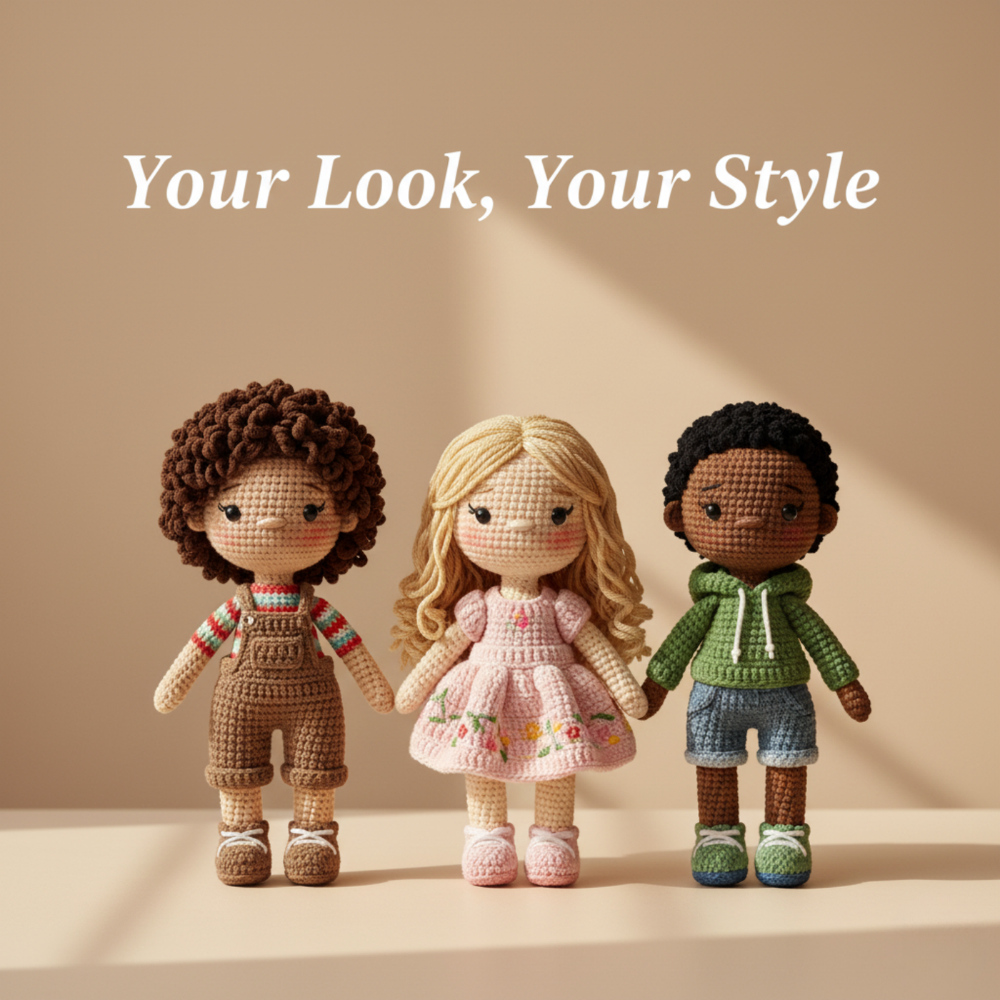 Handmade Custom Crochet Dolls from Your Photos — Family, Couple, or Pet Look-Alike Plush Mağazam