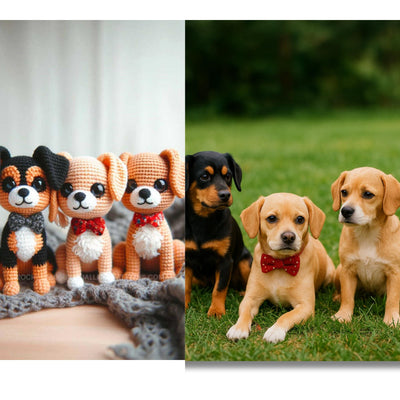 Handmade Custom Crochet Dog