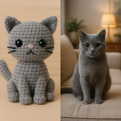 Handmade Custom Crochet Cat